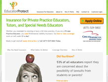 Tablet Screenshot of educatorprotect.com